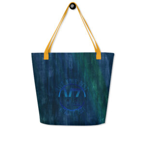 Vitality Zest Live Your Best Large Green Blue Tote Bag