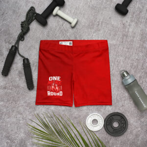 Ladies One More Round Red Shorts