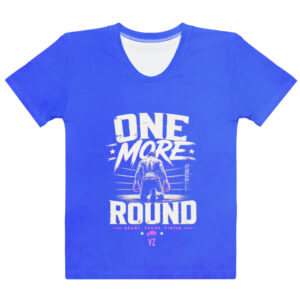 Women's Blue One More Round Boxer Cotton Tee