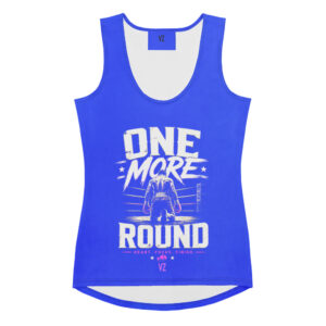 Women's Blue One More Round Boxer Tank Top