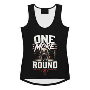 Women's Black One More Round Boxer Tank Top