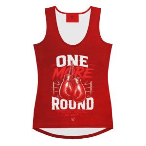 Women's Red One More Round Gloves Tank Top