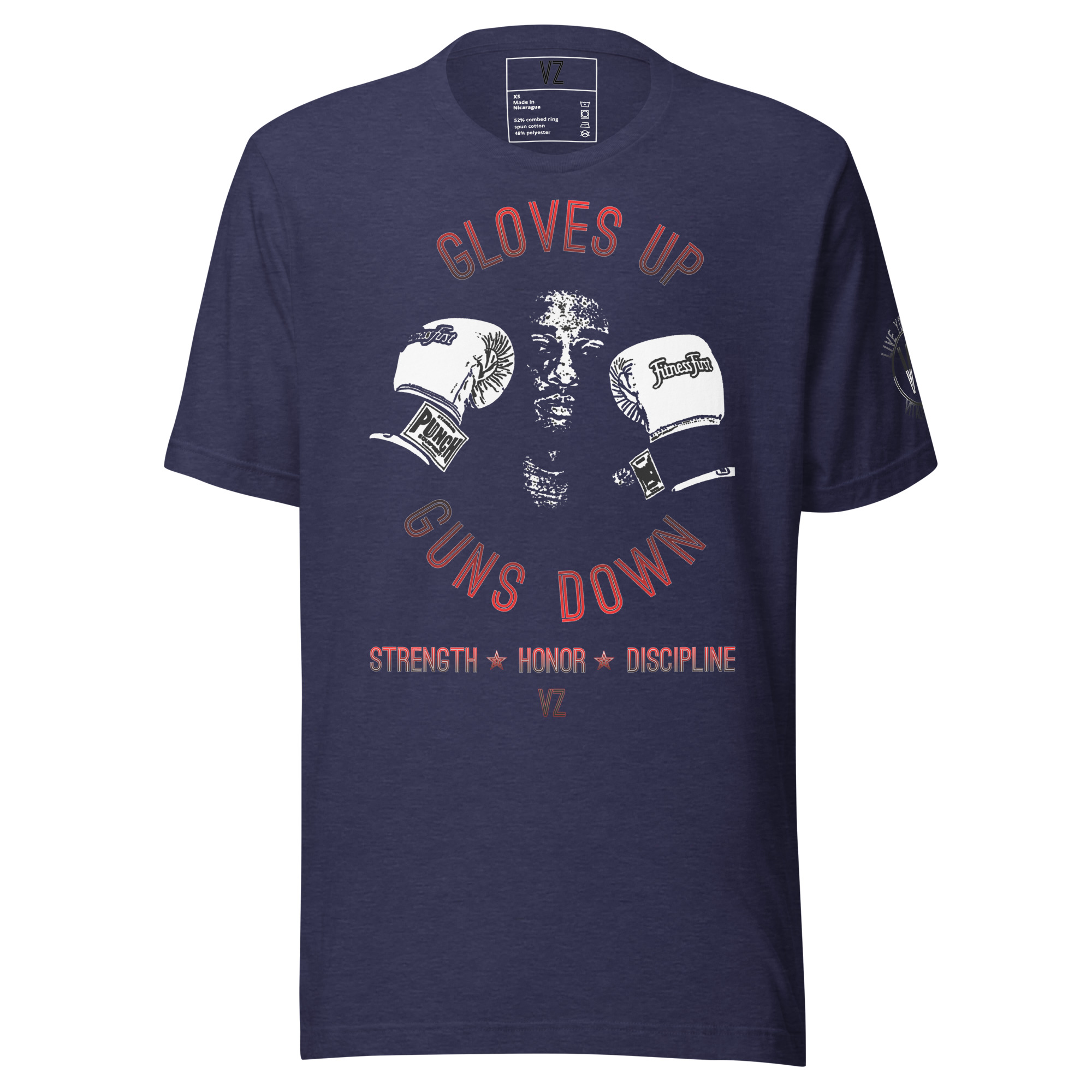 Gloves Up Guns Down Strength-Honor-Discipline Unisex t-shirt - Image 5