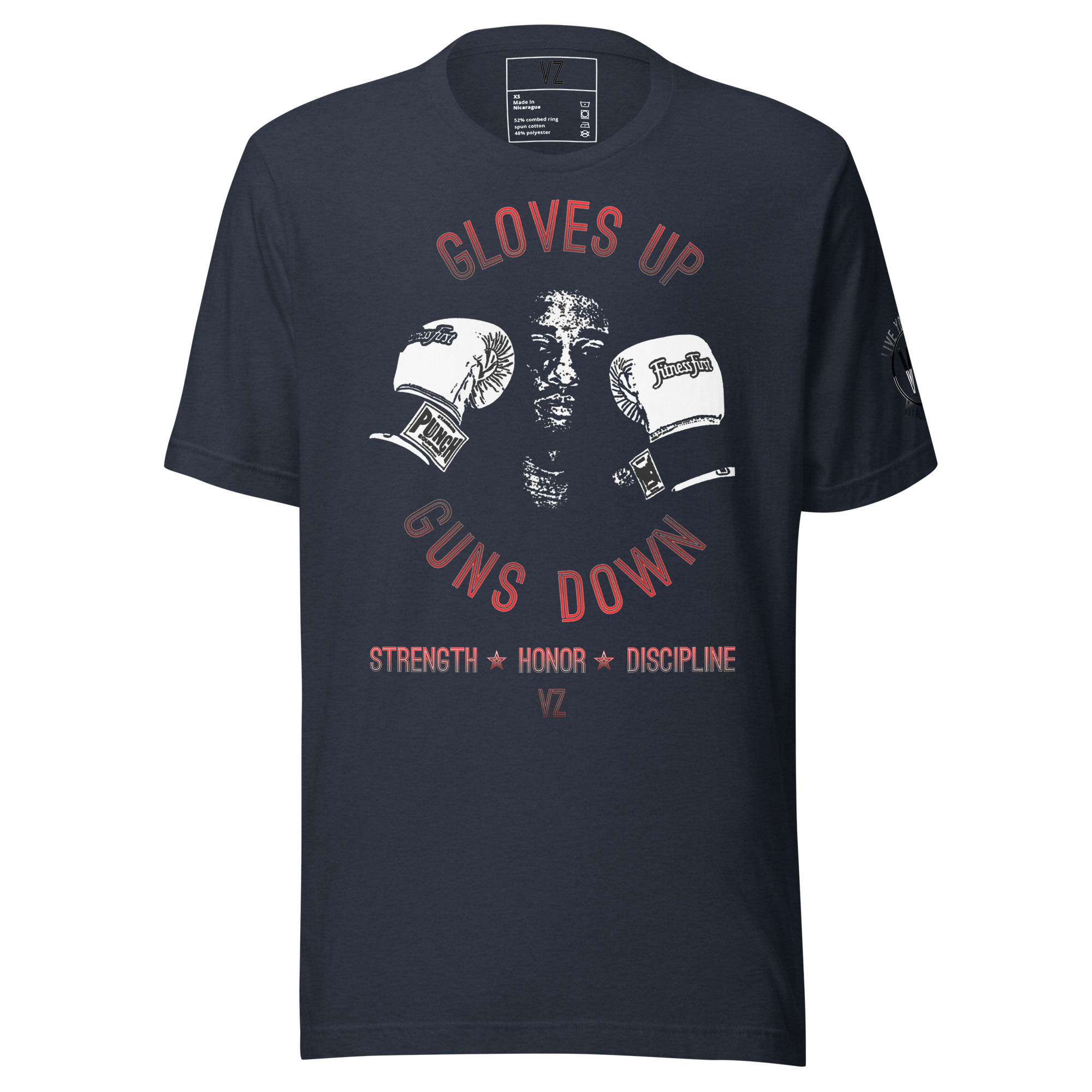 Gloves Up Guns Down Strength-Honor-Discipline Unisex t-shirt - Image 7