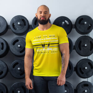 Live to Win Men's Yellow Blend VZ Athletic Tee