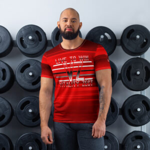 Live to Win Men's Red Blend VZ Athletic Tee