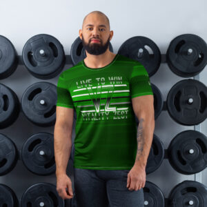 Live to Win Men's Green Blend VZ Athletic Tee