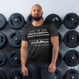 Live to Win Men's Black Blend VZ Athletic Tee
