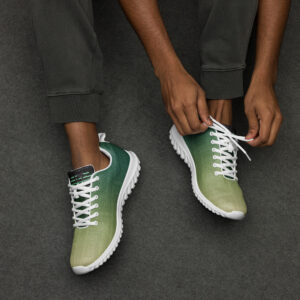 Vitality Zest Men’s Green Pattern Athletic Shoes