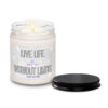 live life without limits with clean white cotton all natural scented soy candle from vitality zest for spa, yoga, and meditation