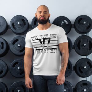 VZ Men's Give Your Best White Athletic Tee