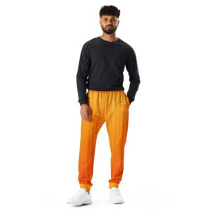 VZ Men's Orange Pattern Joggers