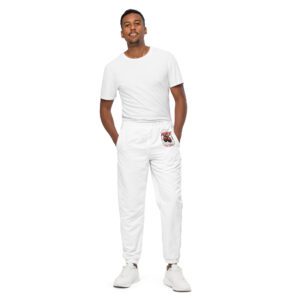 One More Round Boxing Gloves White Track Pants