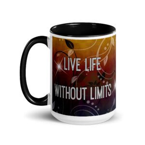 Vitality Zest Live Life Without Limits Copper & Black Mug