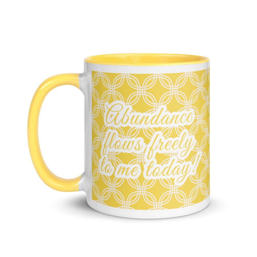 white-ceramic-mug-with-color-inside-yellow-11-oz-left-6aa540811cfd6.jpg banana yellow affirmation coffee mug for morning motivation