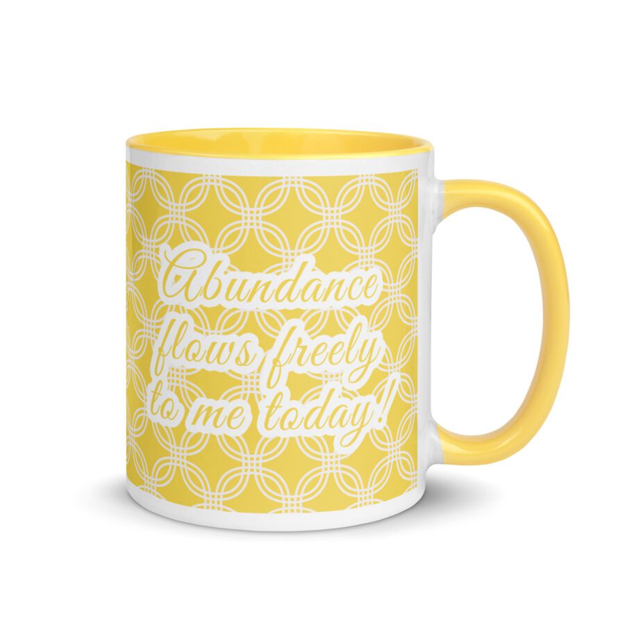 white-ceramic-mug-with-color-inside-yellow-11-oz-right-6aa540811d46c.jpg banana yellow vitality zest affirmation coffee mug for success and motivation