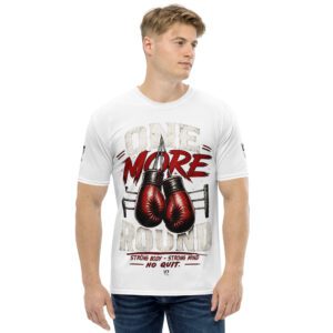 One More Round Men's White Crew T-Shirt