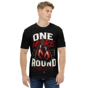 One More Round Men's Black Crew T-Shirt