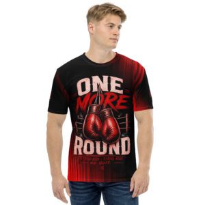 One More Round Men’s Red-Black Crew T-Shirt